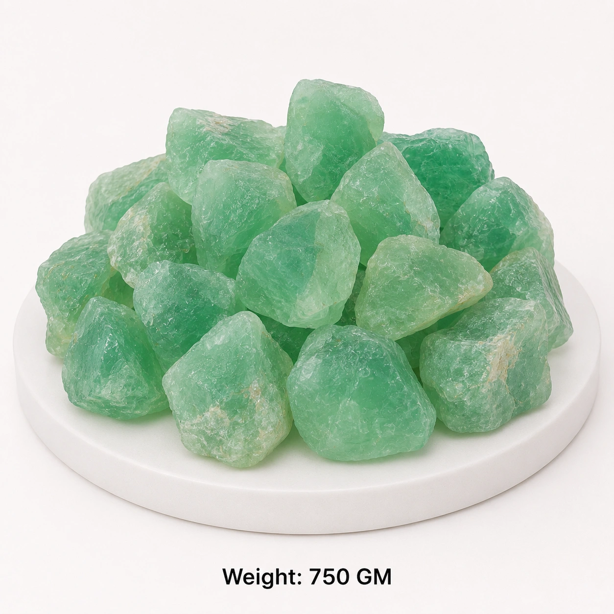 Natural Green Fluorite Raw Stone - 750 gm