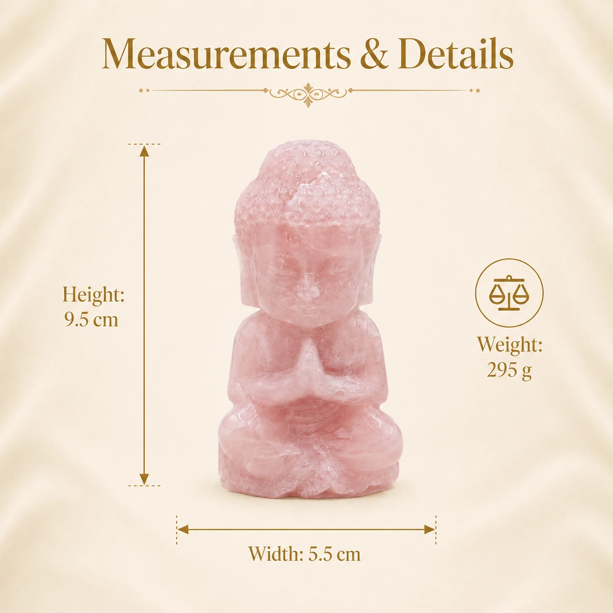 Rose Quartz Buddha