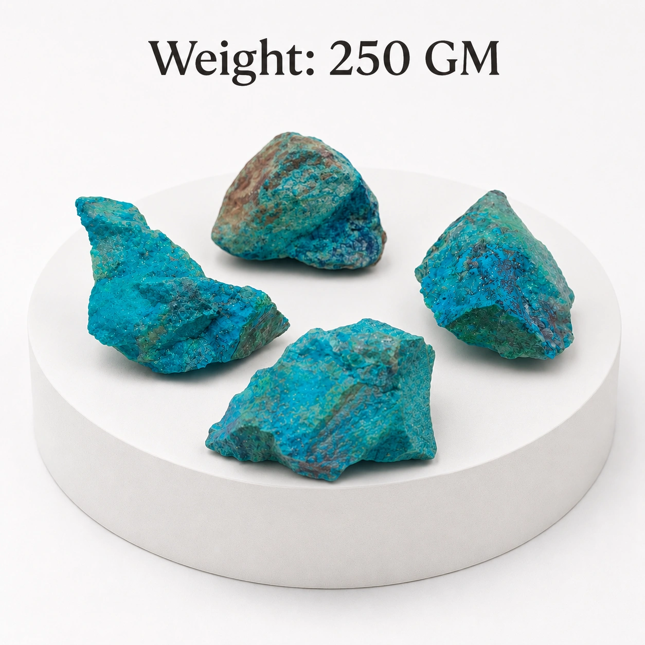 Raw Chrysocolla Stone | Natural Turquoise Blue-Green Rough Crystal Chunks | Decorative Healing Gemstone for Home Décor, Collection & Gifting