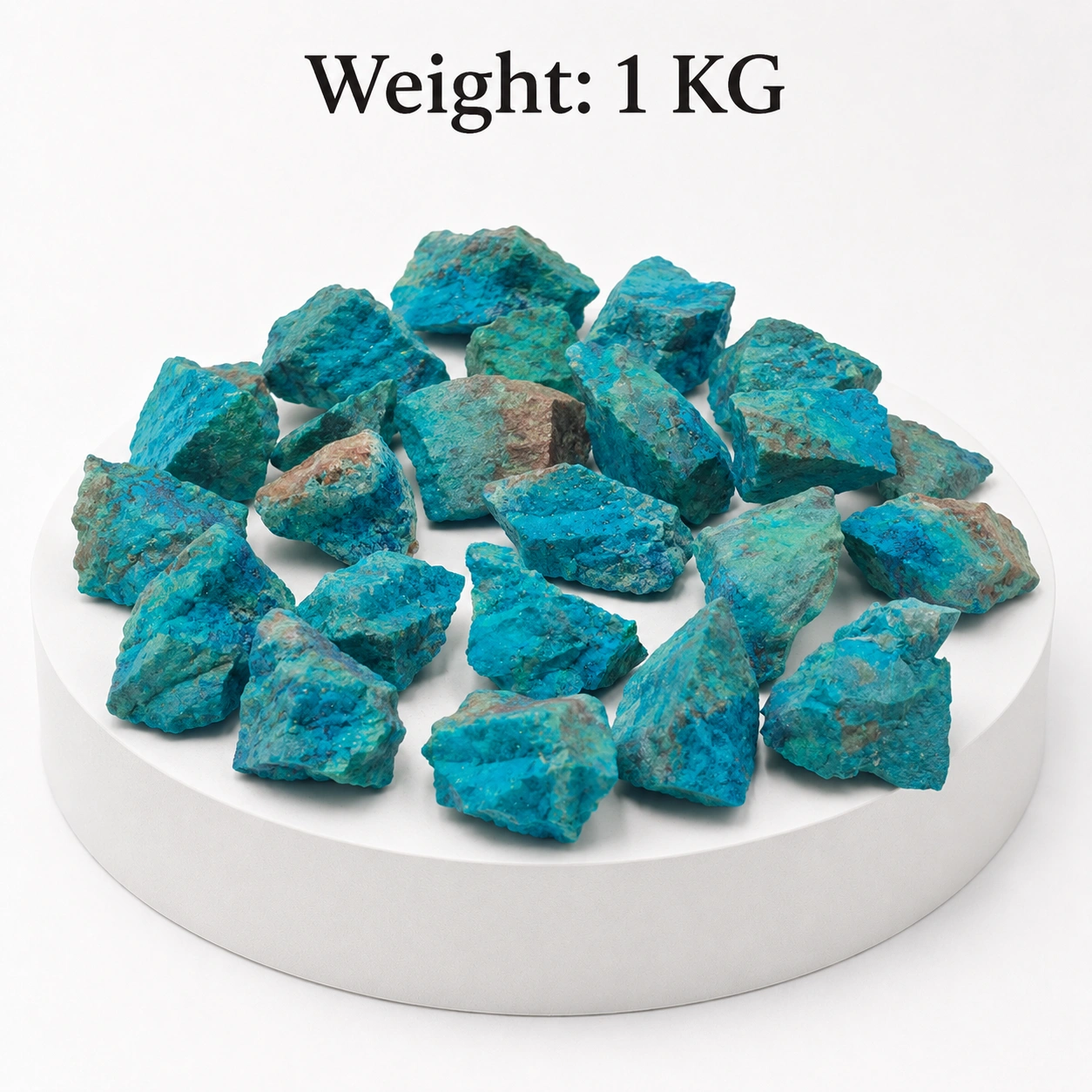 Raw Chrysocolla Stone - 1 kg