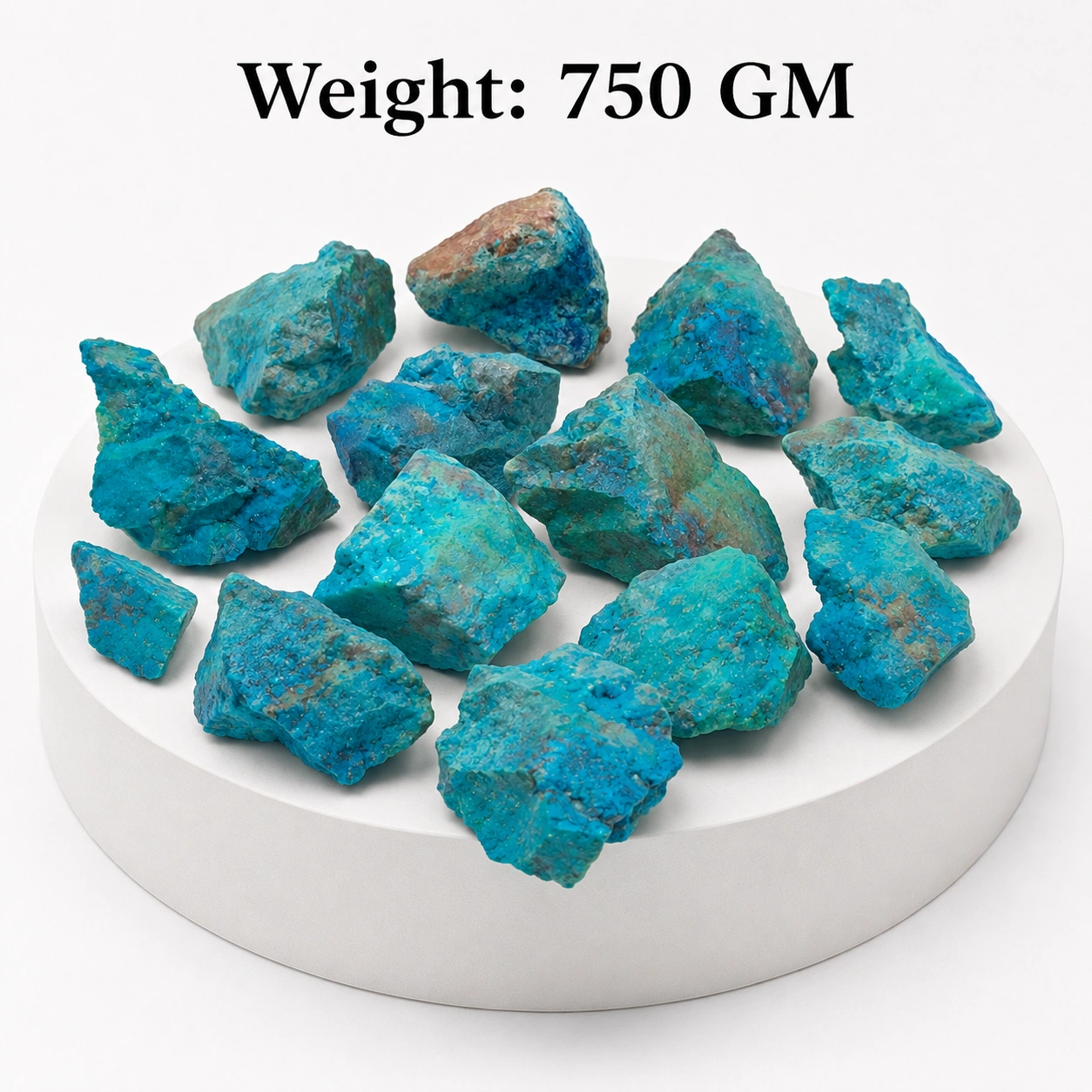 Raw Chrysocolla Stone - 750 gm