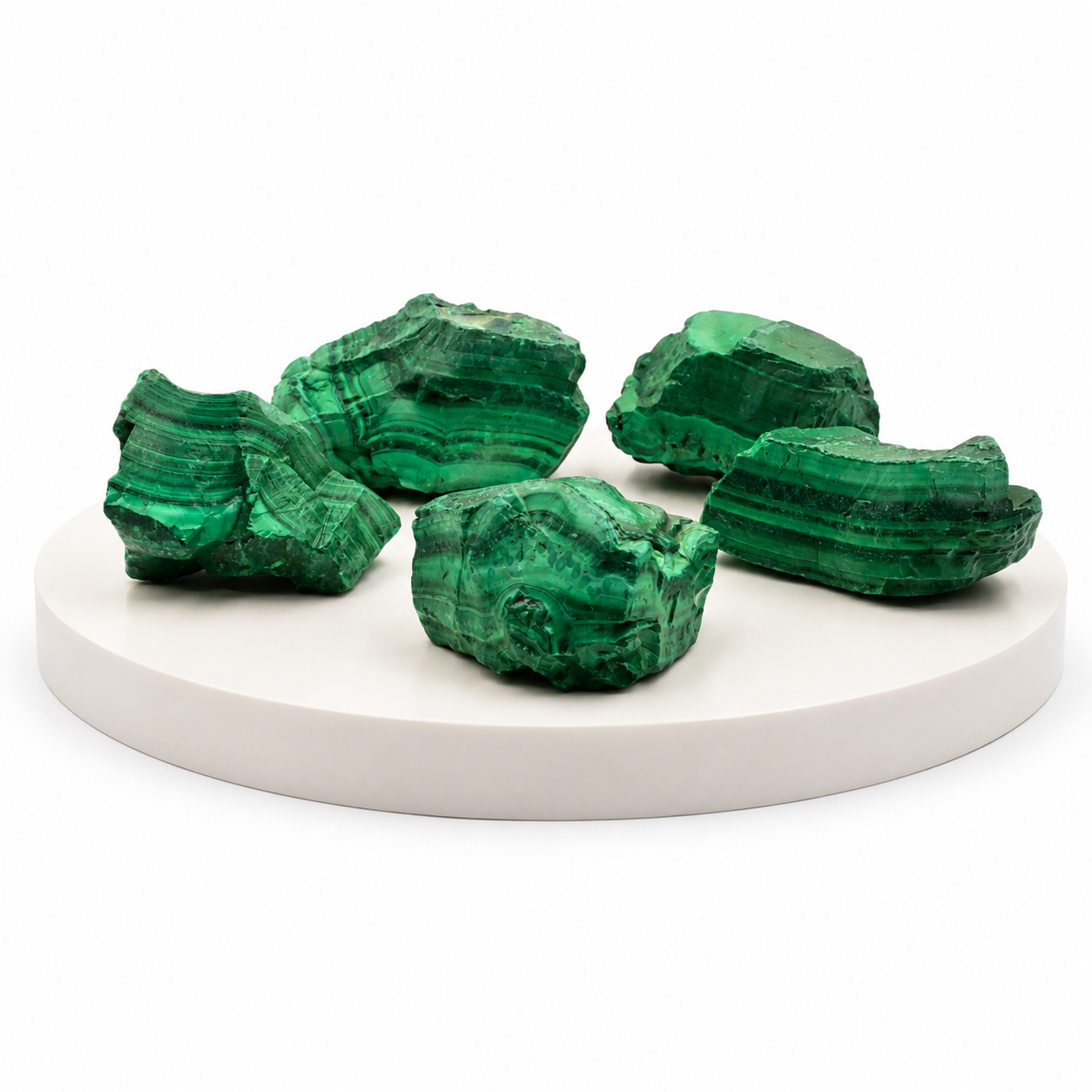 Raw Malachite Stone – Natural Banded Green Mineral Pieces | 250gm, 500gm, 1kg, 2kg Bulk Packs 2